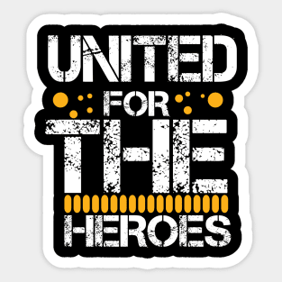 united for the heroes Sticker